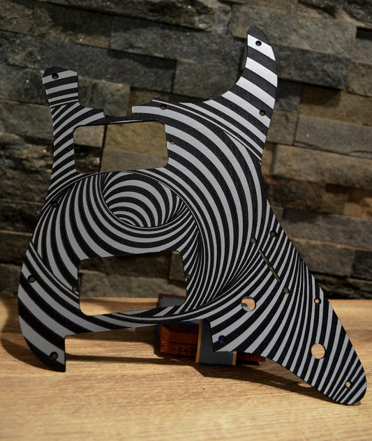 Faux Brushed Metal Pickguard for Charvel Pro-Mod So-Cal 2 Hum. Floyd Rose