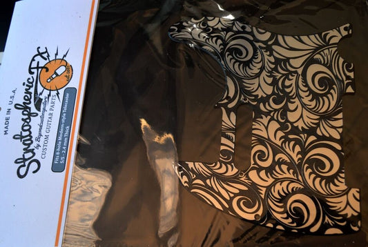 Custom Faux Brushed Aluminum Textured Pickguard - Fits Fender Telecaster - USA