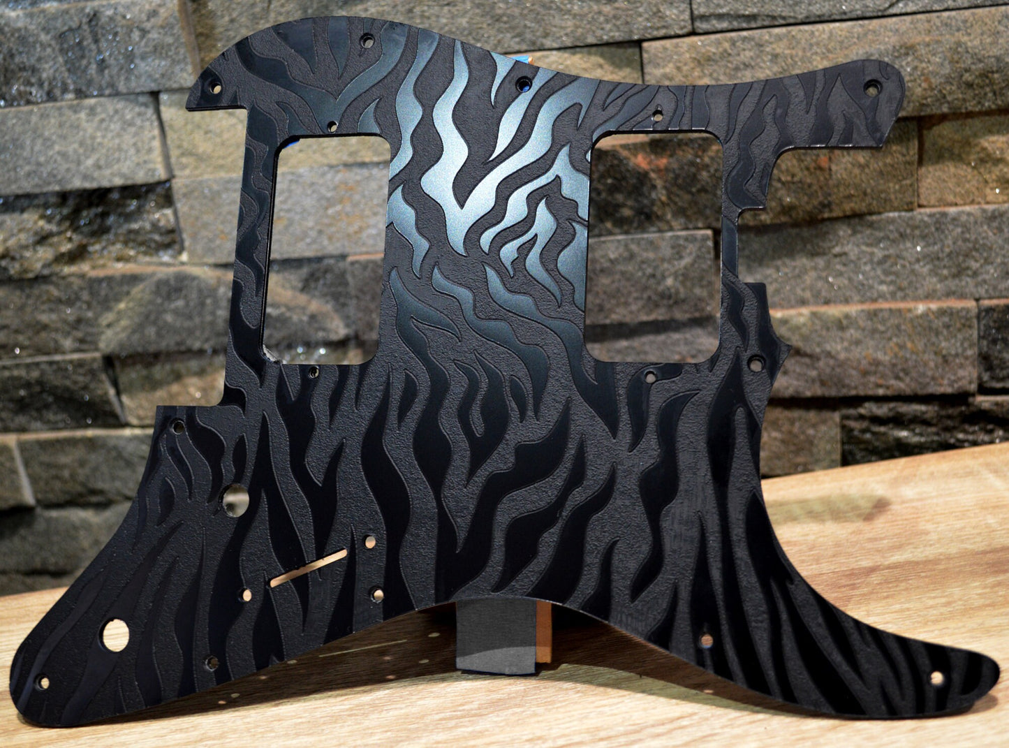 Black Bengal Stripe Pickguard for Charvel Pro-Mod So-Cal  Floyd Rose