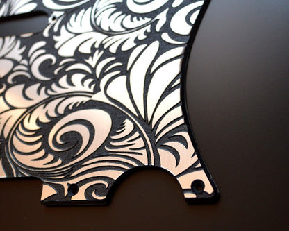 Custom Faux Brushed Aluminum Textured Pickguard - Fits Fender Telecaster - USA