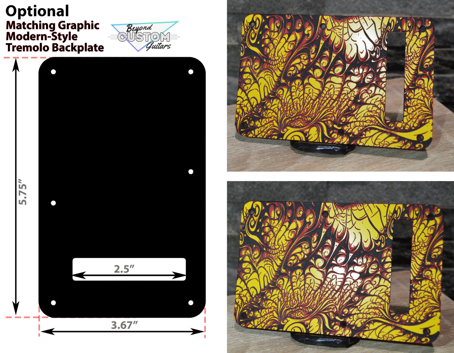 Custom 3 color Acid Flux 2 Textured Pickguard - Fits Fender Stratocaster - USA Made