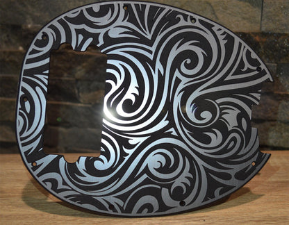 Plastic/Brushed Aluminum Swirl Textured Pickguard - Original Ernie Ball Music Man StingRay 4 Bass