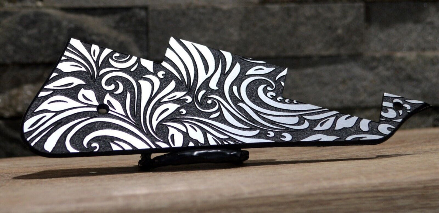 Faux Brushed Aluminum Textured Pickguard - Fits Gibson Les Paul Standard - USA