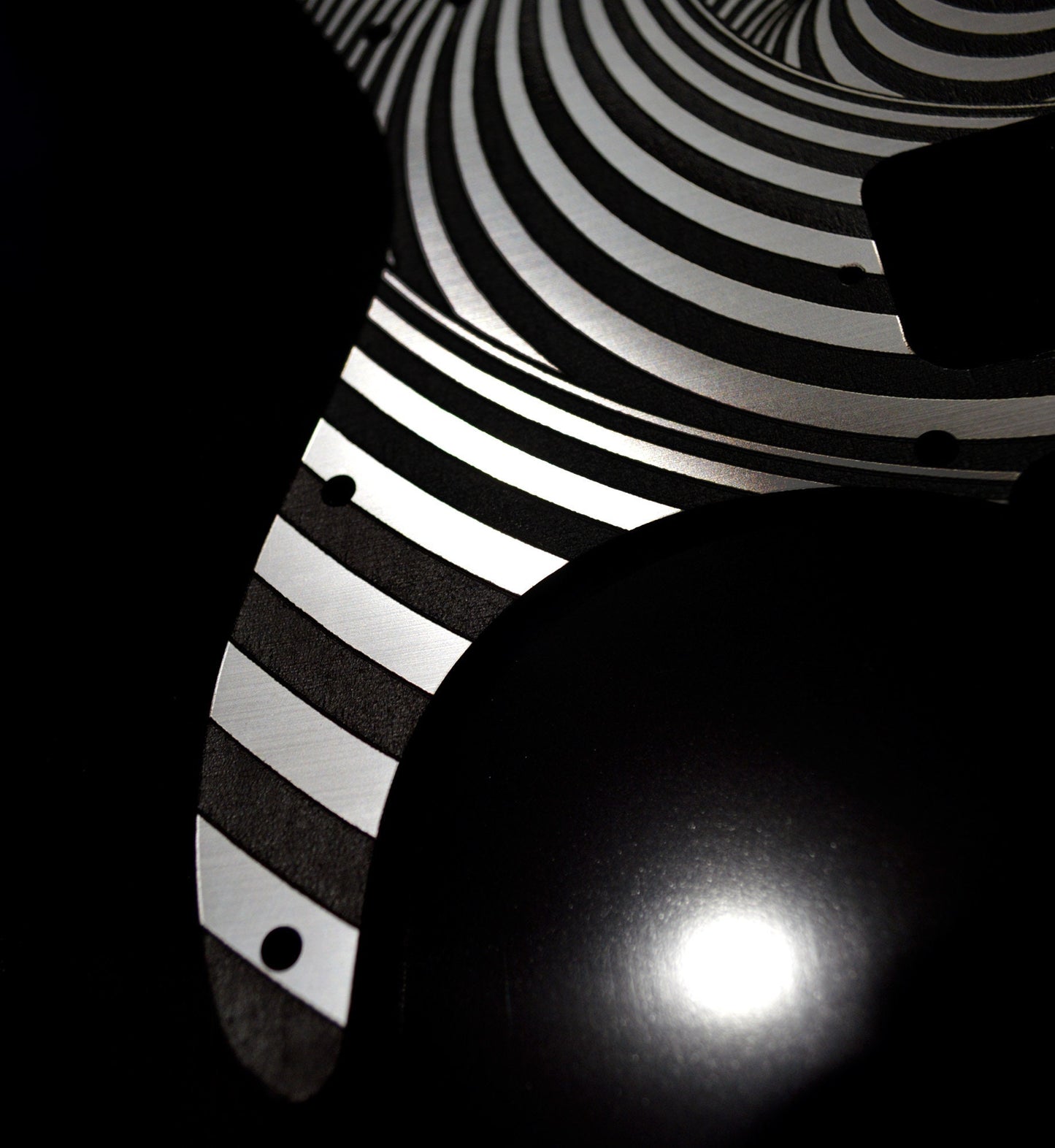 Faux Brushed Metal Pickguard for Charvel Pro-Mod So-Cal 2 Hum. Floyd Rose