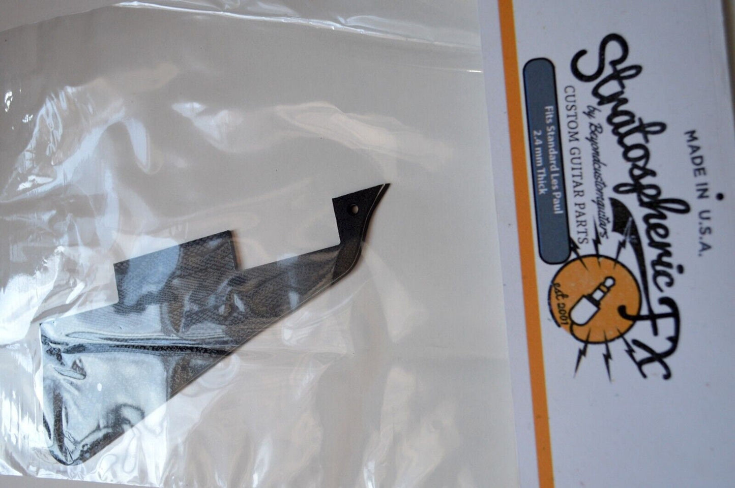 Black Snakeskin Textured Pickguard - Fits Gibson Les Paul Standard - USA