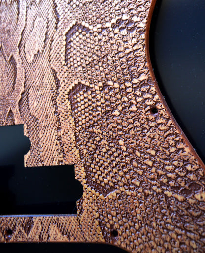 Custom Birch Snakeskin Standard P Bass Pickguard Precision Bass 13 hole Fits Fender USA