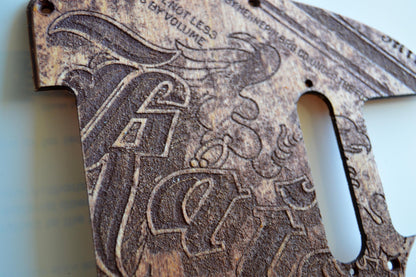 Custom Vintage Raiser Textured Birch Pickguard for Fender Telecaster USA Made