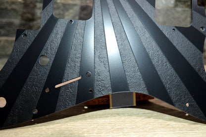 Black Textured Rising Sun Pickguard for Charvel Pro-Mod So-Cal  Floyd Rose