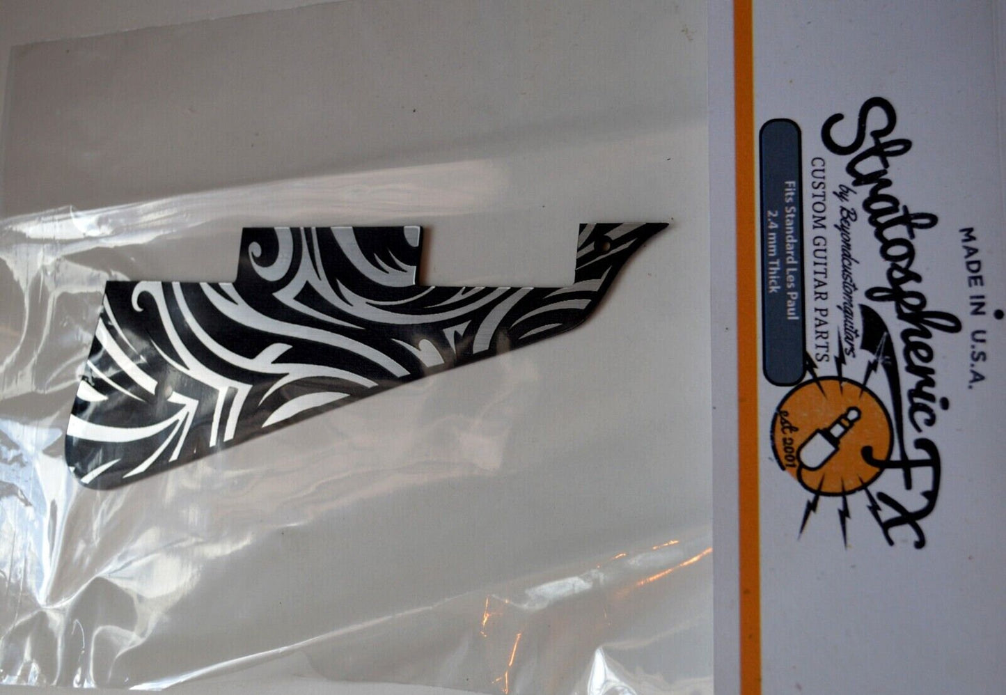 Faux Brushed Aluminum Textured Pickguard - Fits Gibson Les Paul Standard - USA