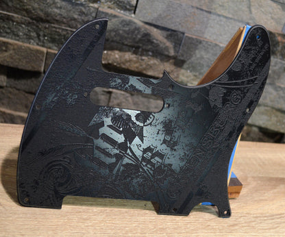 Vintage Star Brewing Textured Pickguard Black - Fits Fender Telecaster - USA Made