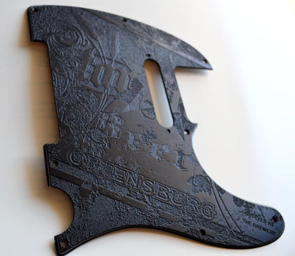 Vintage Star Brewing Textured Pickguard Black - Fits Fender Telecaster - USA Made