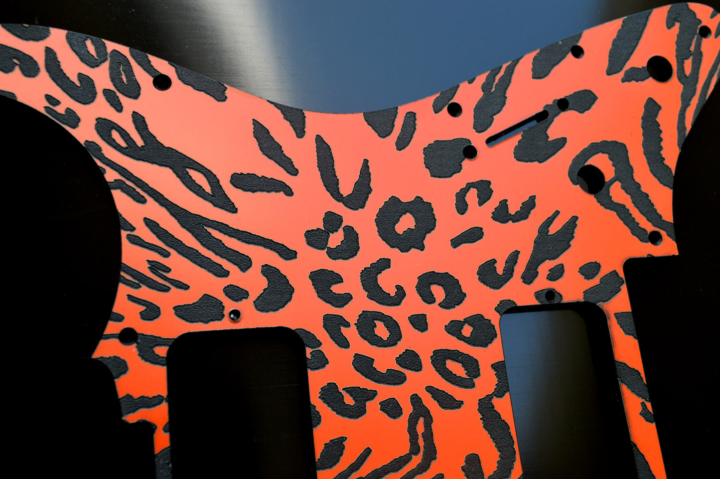 Orange Animal Print Pickguard for Charvel Pro-Mod So-Cal  Floyd Rose