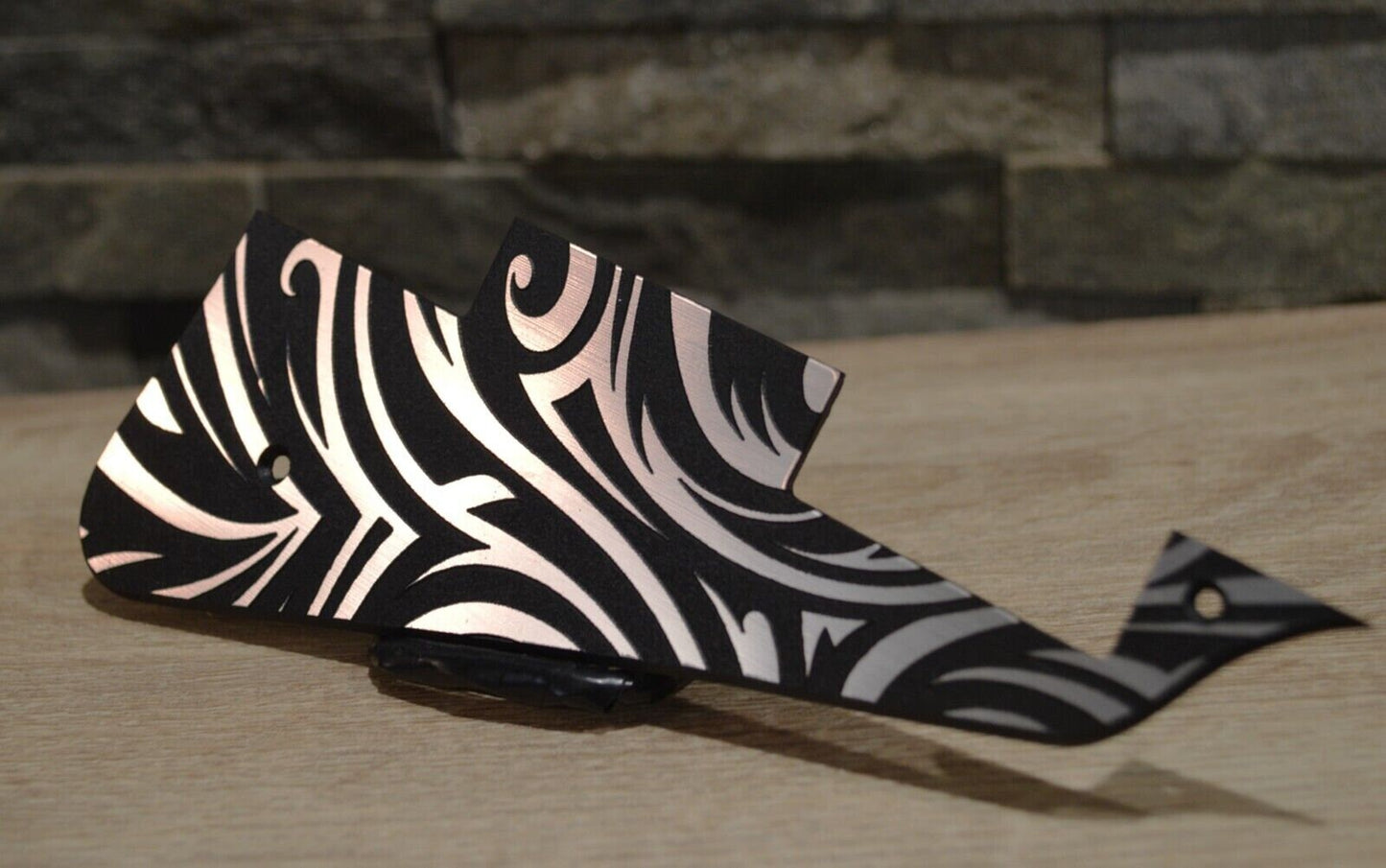 Faux Brushed Aluminum Textured Pickguard - Fits Gibson Les Paul Standard - USA