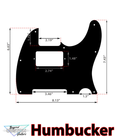 Distressed vintage southern comfort birch pickguard - Fits Fender Telecaster - USA Made