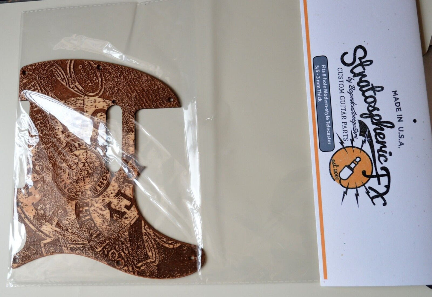 Custom Distressed Iron City Beer Pickguard - Fits Fender Telecaster - USA Made