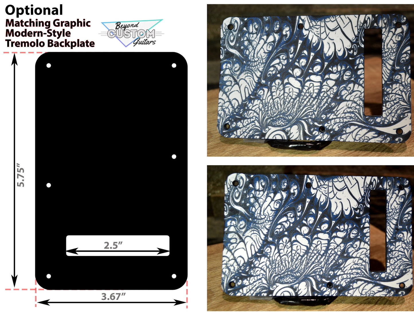 Custom 3 color Acid Flux 3 Textured Pickguard - Fits Fender Stratocaster - USA Made