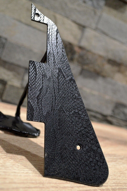 Black Snakeskin Textured Pickguard - Fits Gibson Les Paul Standard - USA