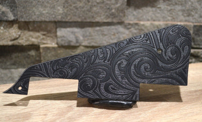 Black Spiral Textured Pickguard - Fits Gibson Les Paul Standard - USA