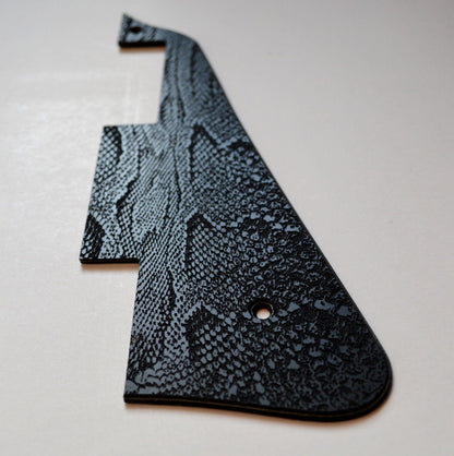 Black Snakeskin Textured Pickguard - Fits Gibson Les Paul Standard - USA
