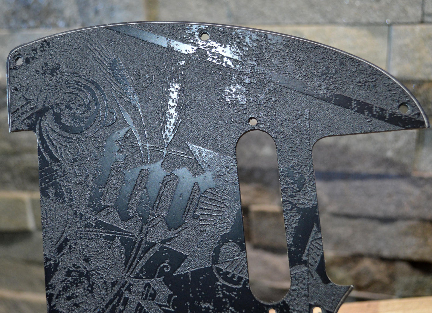 Vintage Star Brewing Textured Pickguard Black - Fits Fender Telecaster - USA Made