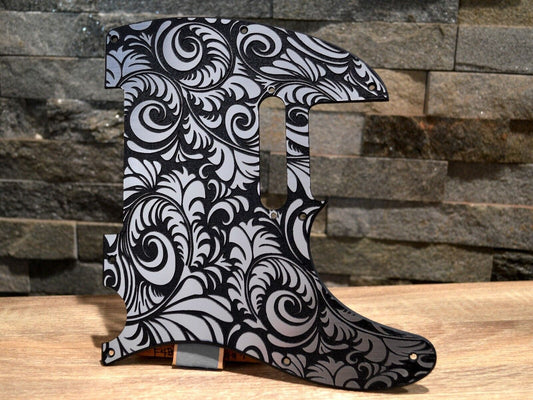 Custom Faux Brushed Aluminum Textured Pickguard - Fits Fender Telecaster - USA