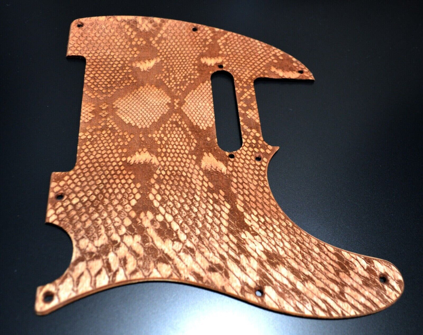 Custom Birch Snakeskin Textured Pickguard - Fits Fender Telecaster - USA Made