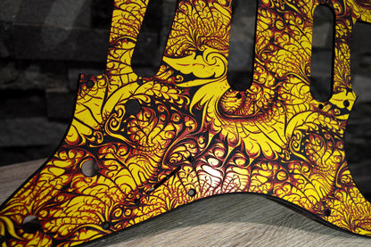 Custom 3 color Acid Flux 2 Textured Pickguard - Fits Fender Stratocaster - USA Made