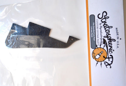 Black Spiral Textured Pickguard - Fits Gibson Les Paul Standard - USA