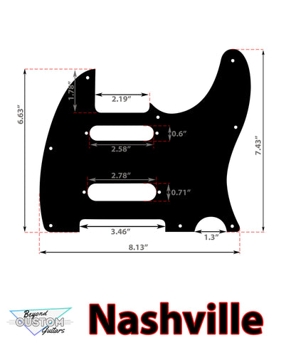 Custom White Snakeskin Textured Pickguard - Fits Fender Telecaster - USA Made