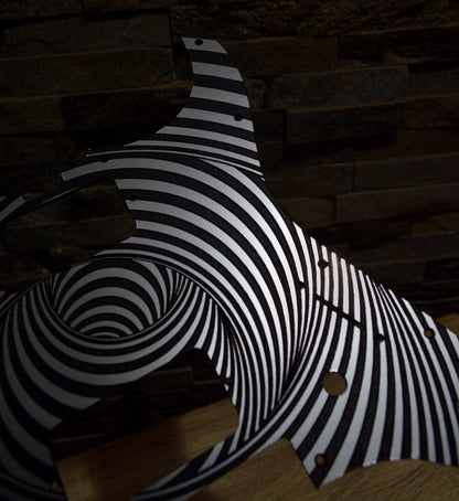 Faux Brushed Metal Pickguard for Charvel Pro-Mod So-Cal 2 Hum. Floyd Rose