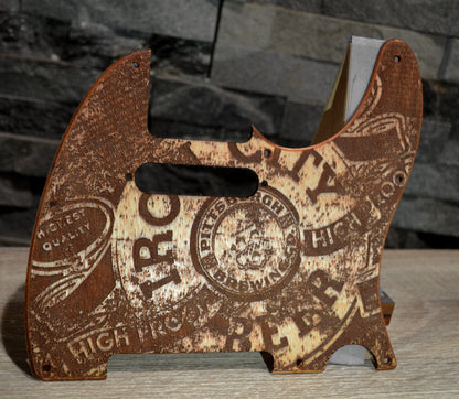 Custom Distressed Iron City Beer Pickguard - Fits Fender Telecaster - USA Made
