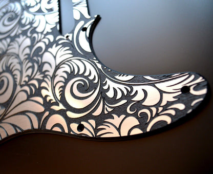 Custom Faux Brushed Aluminum Textured Pickguard - Fits Fender Telecaster - USA